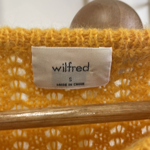 Aritizia wilfred - yellow alpaca sweater - small - Picture 3 of 10